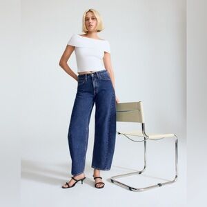 Abercrombie & Fitch Mid Rise Barrel Jean